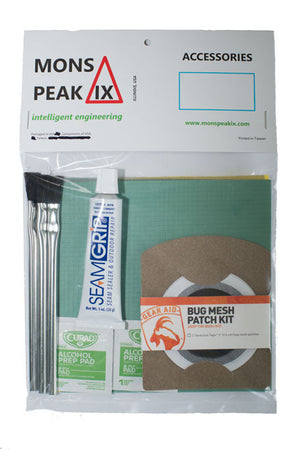 mons peak ix night sky tent home & field repair kit in package