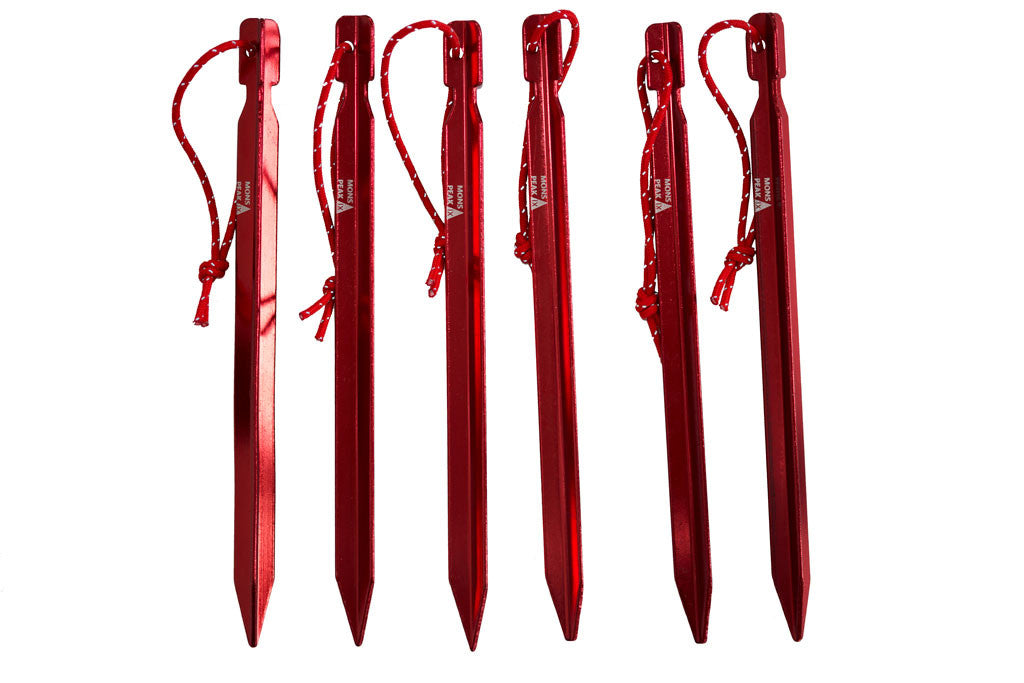 aluminum tent stakes Tent Stakes, Y HA 7075 Al, (6 Pack)
