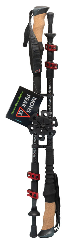 Tiger Paw Carbon Trekking Poles - Mons Peak IX