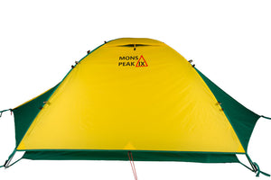 mons peak ix trail 43 backpacking tent 3 person with fly side view