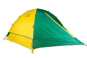 mons peak ix trail 43 backpacking tent 4 person with fly angle view