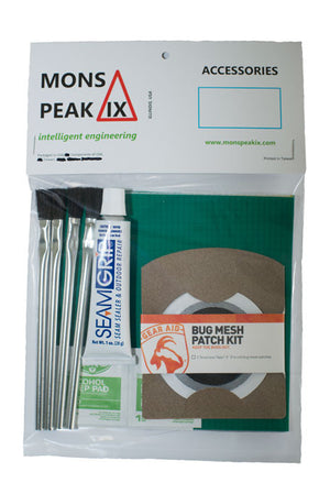 mons peak ix night sky tent home & field repair kit in package